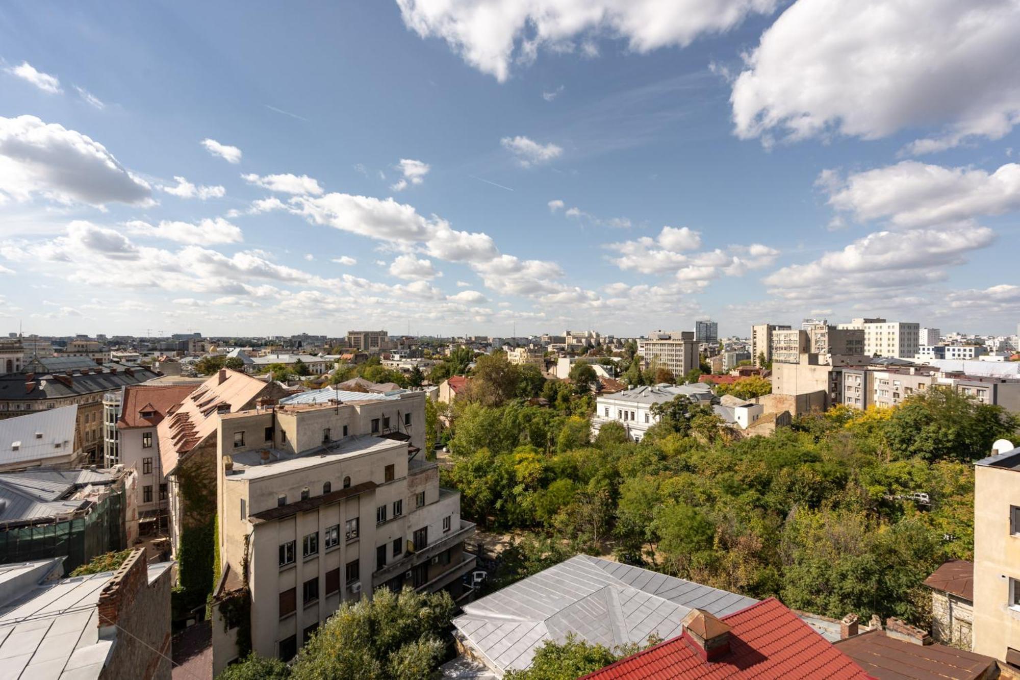 Sunset - Luxury Studio On Calea Victoriei Bukarest Exteriör bild